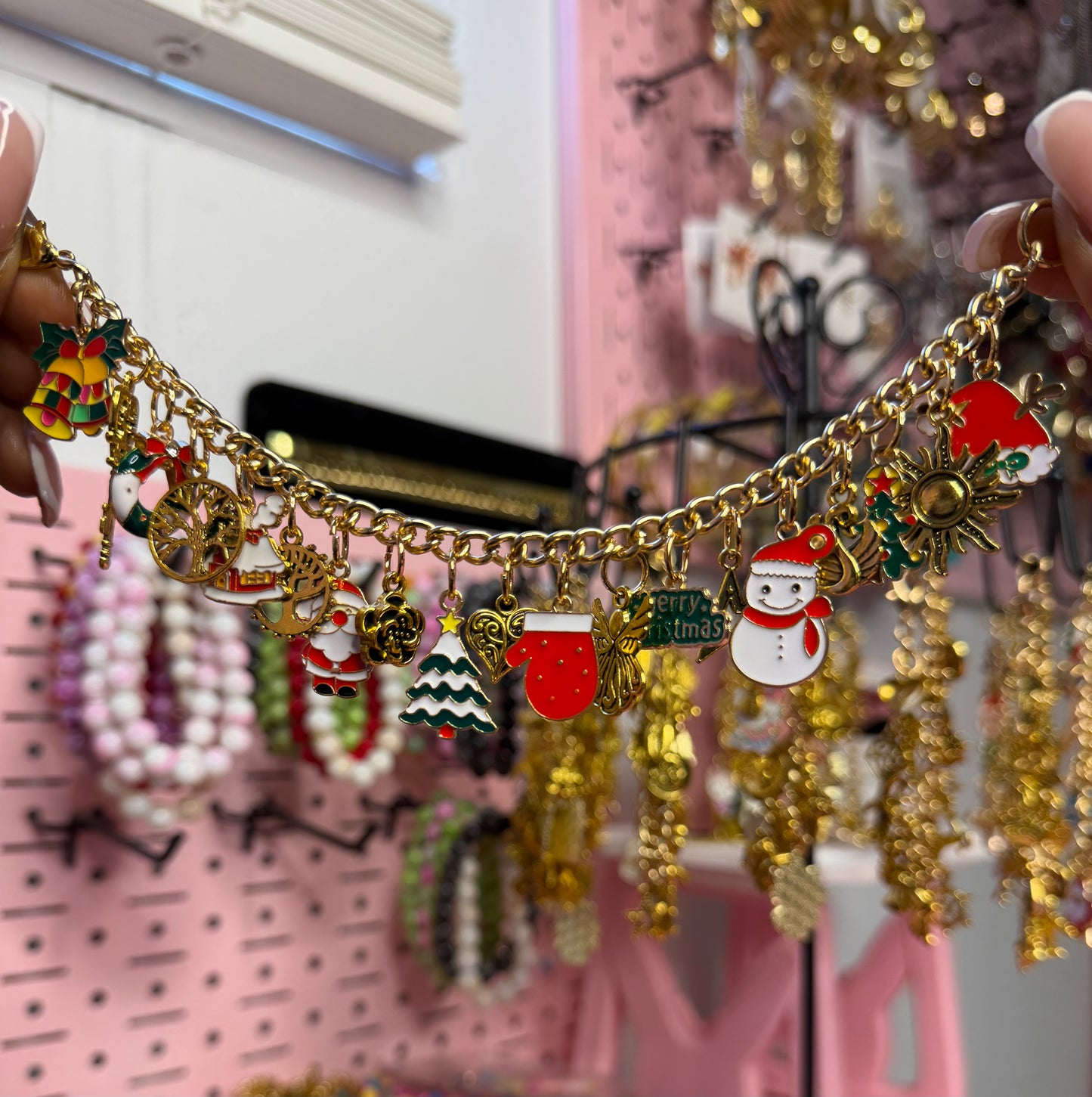 Christmas charm bracelet