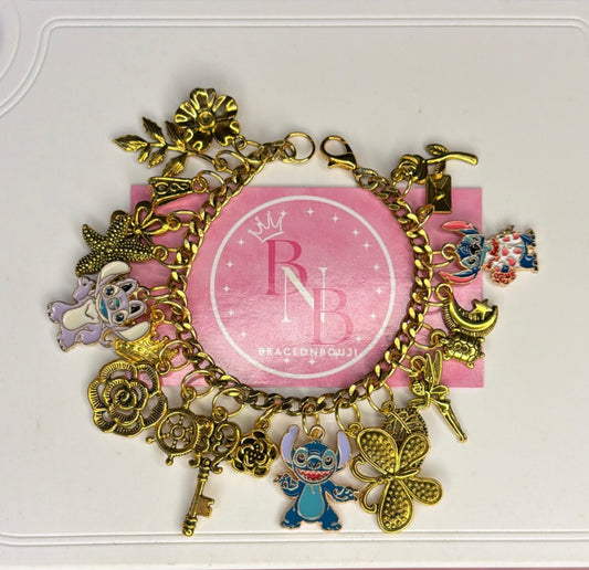 Stitch charm bracelet