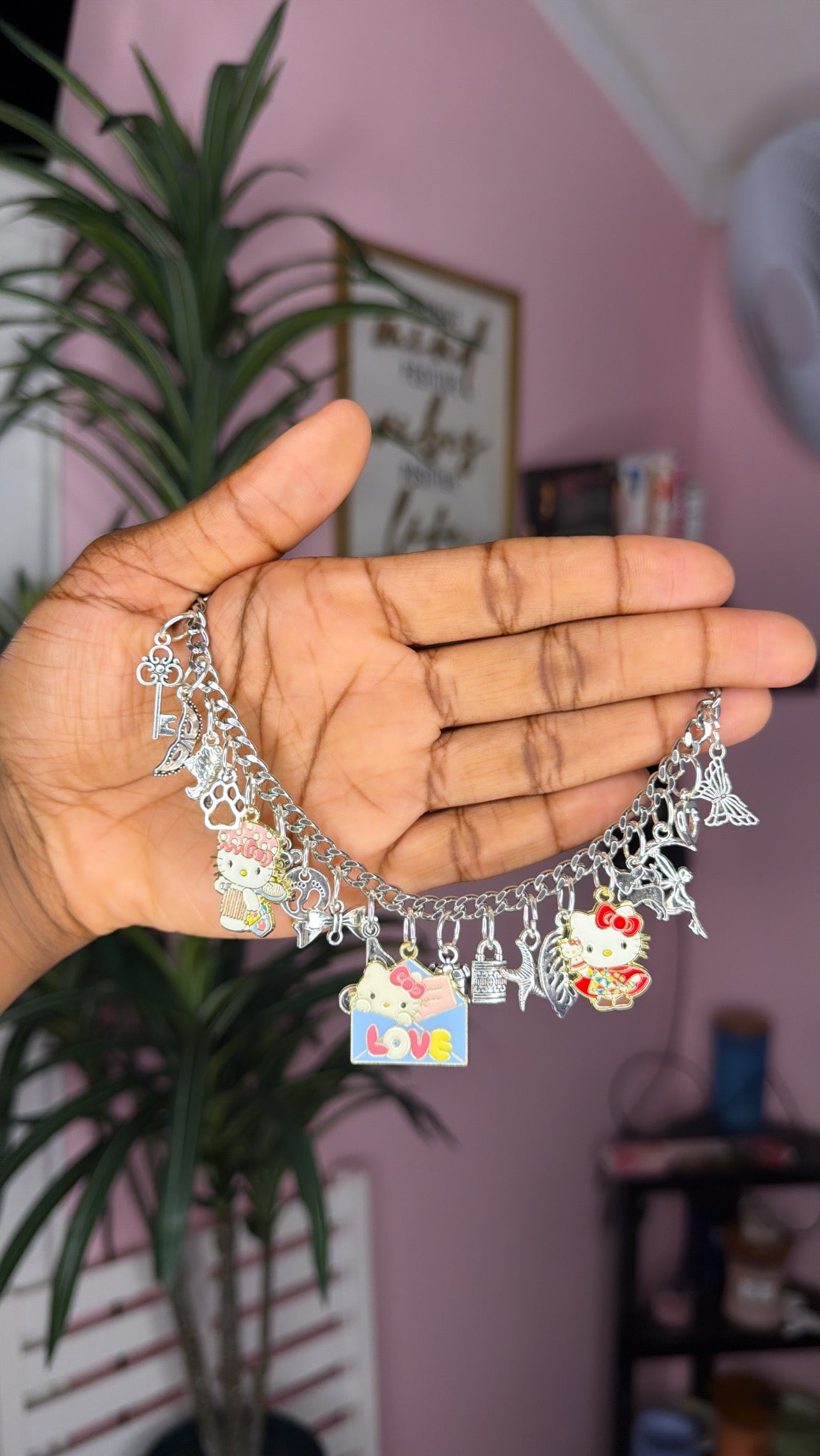 Hello kitty charm bracelet (size small 6.5 inch)