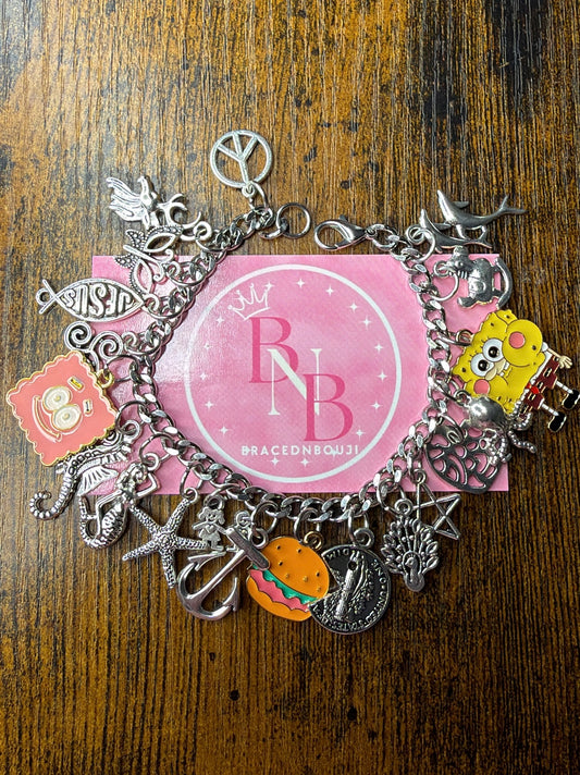 SpongeBob mixed charm bracelet