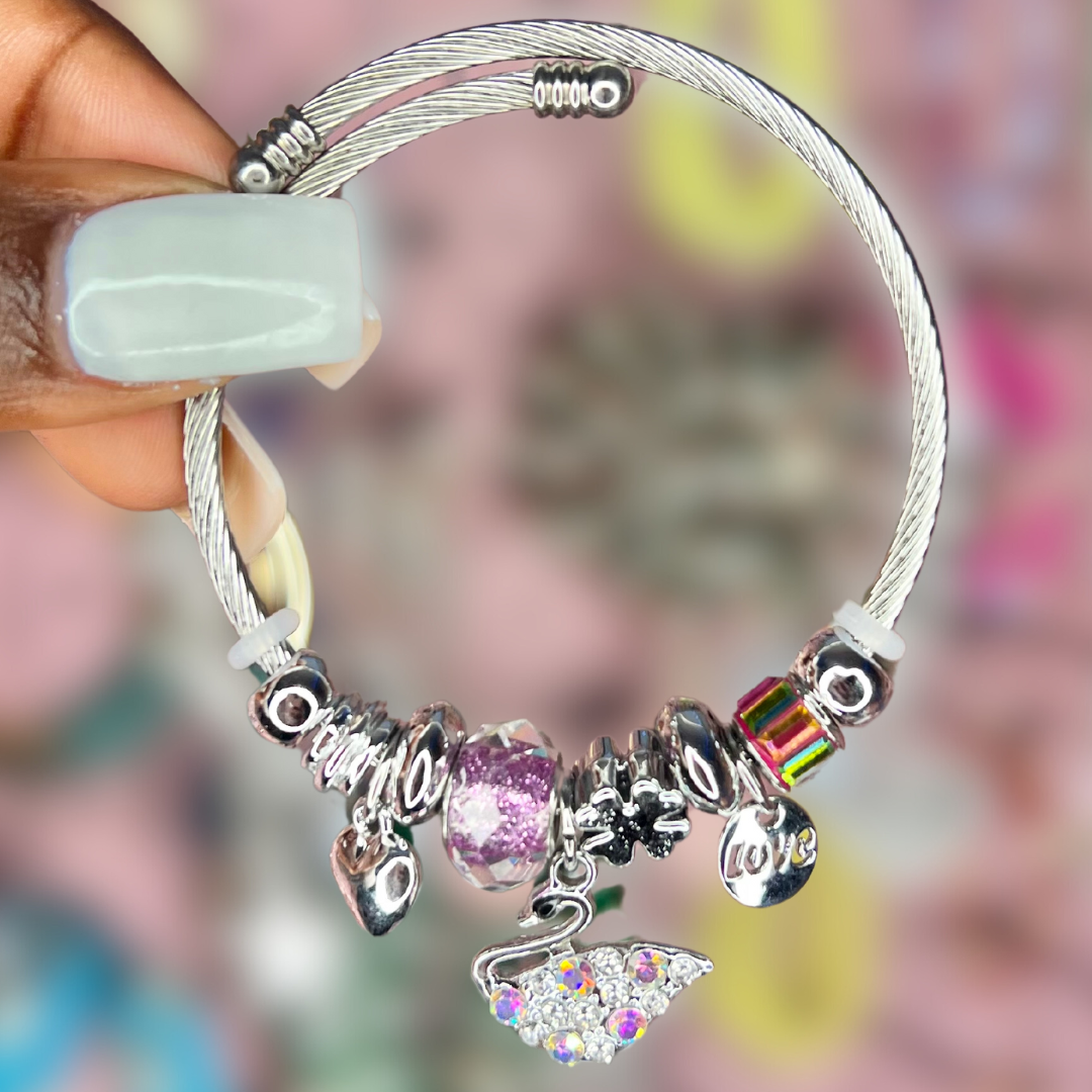 Spring charm bangle #7